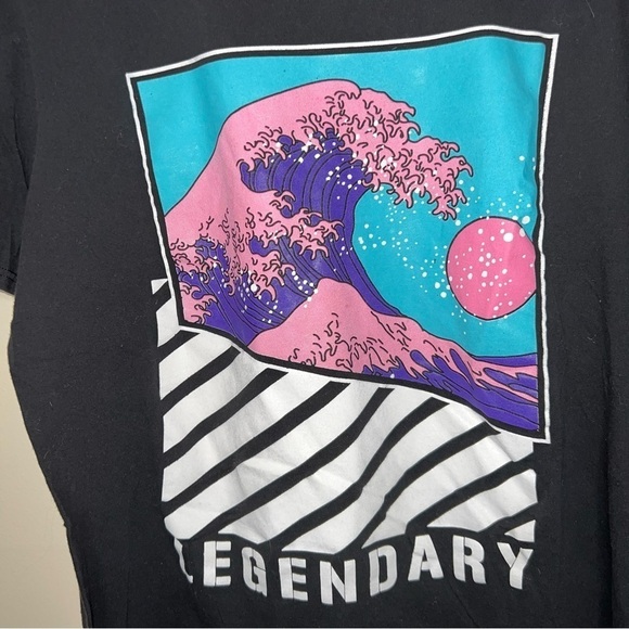 Legendary Ocean Wave Beach Surfing Cotton T-shirt Size XL - Picture 7 of 8